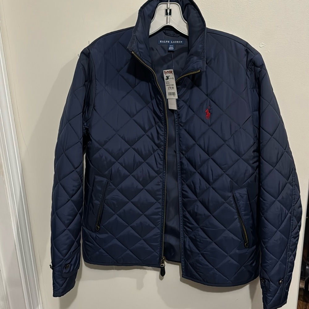 Ralph Lauren Blue Label Navy Quilted Jacket, Size M